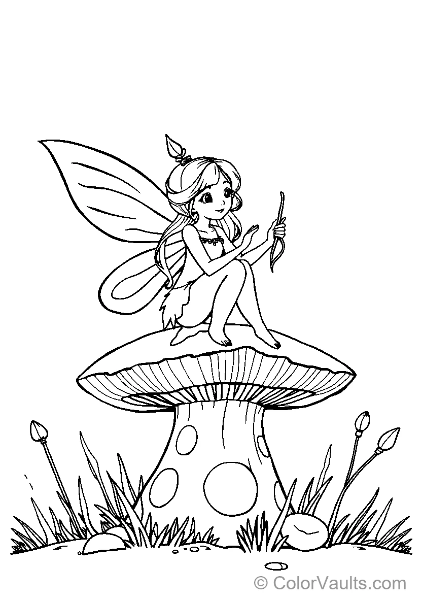Fairy on Mushroom