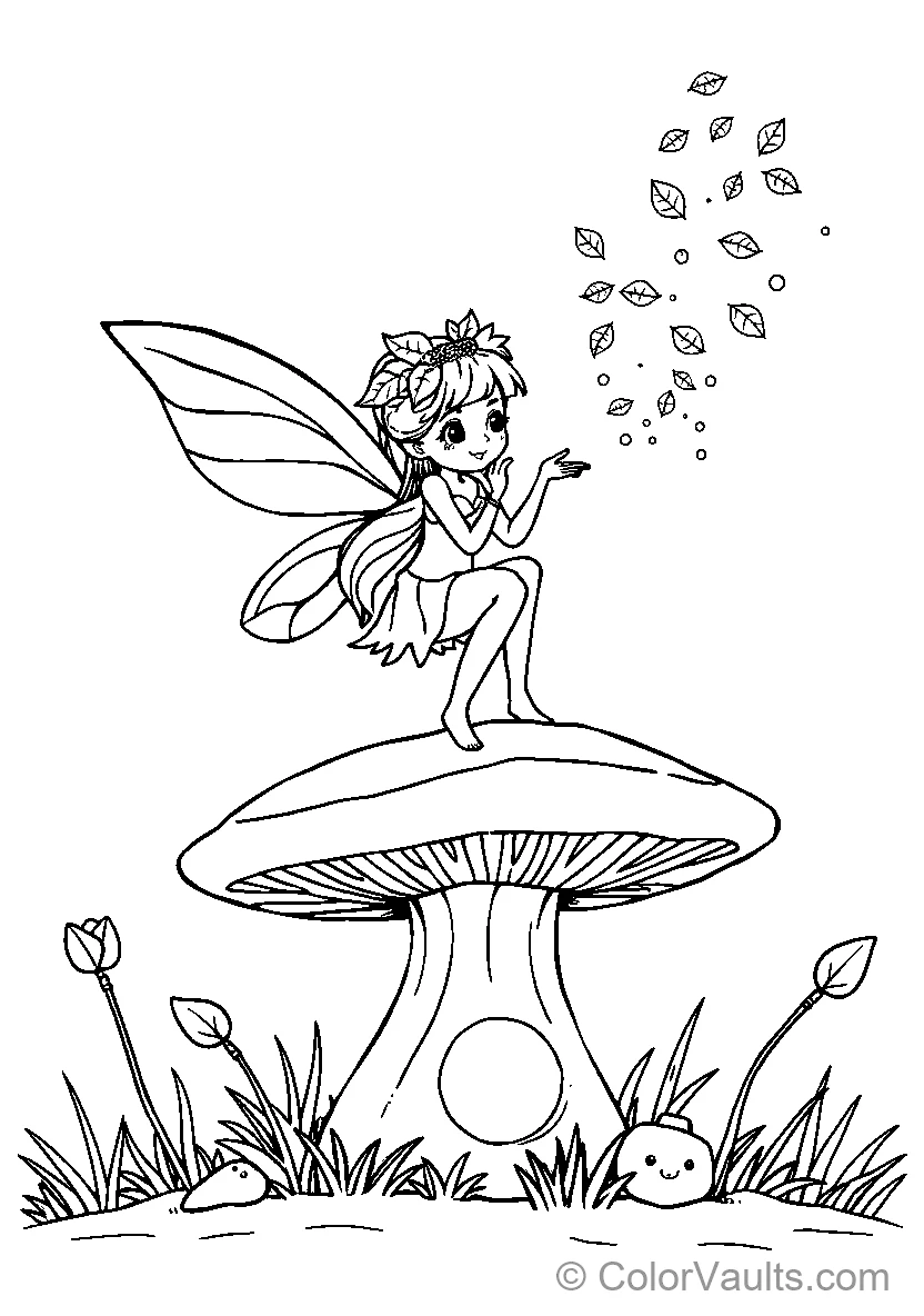 Fairy on Mushroom