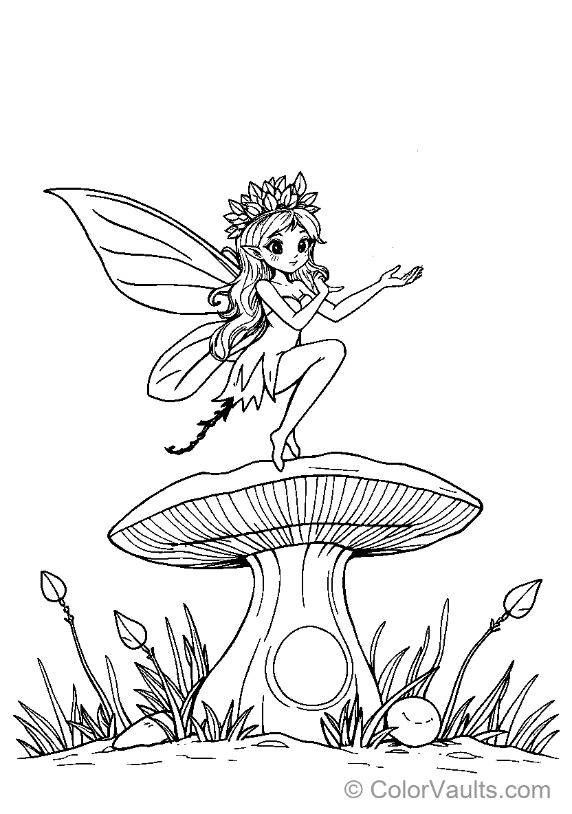 Fairy on Mushroom