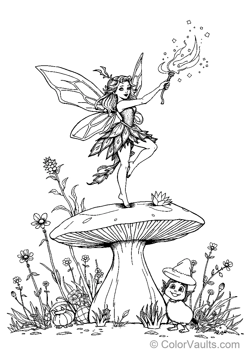 Fee en op de schimmelpind