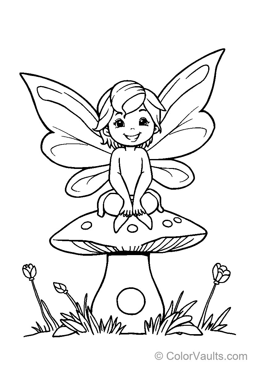 Fairy on Mushroom