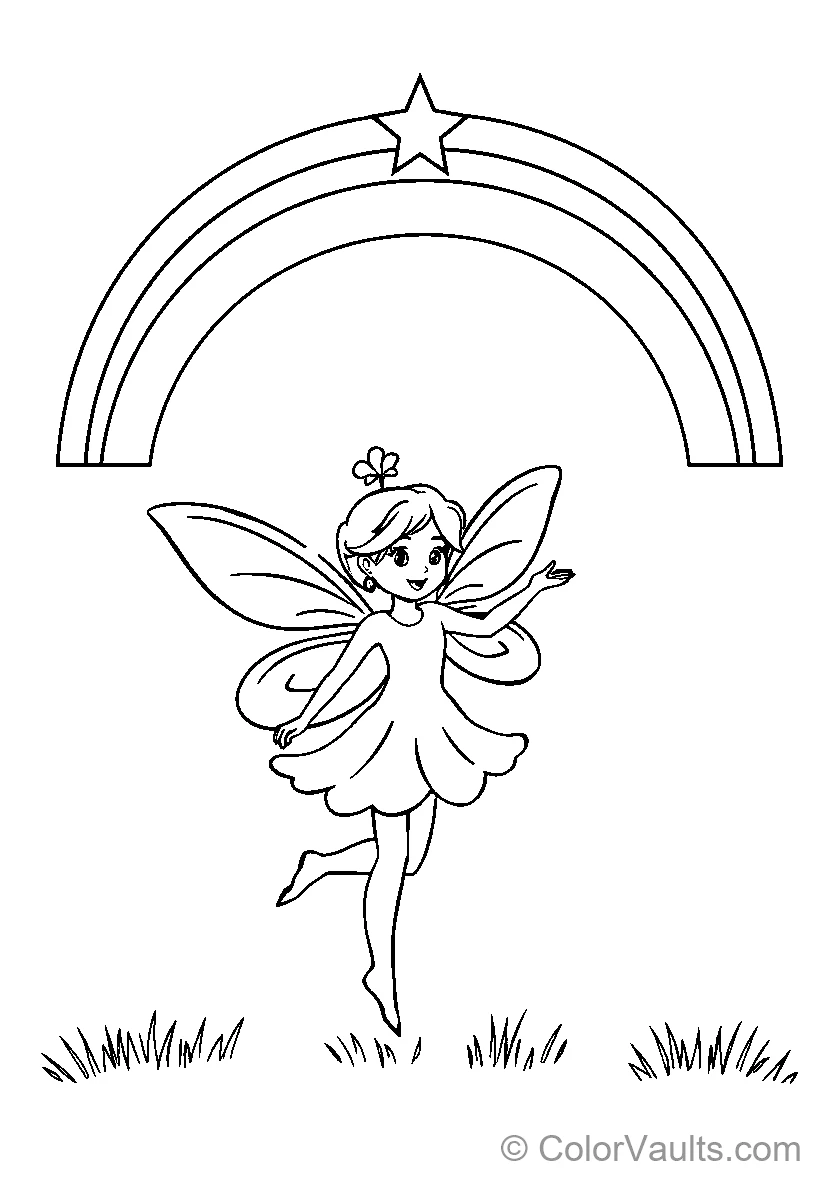 Fairy under Rainbow