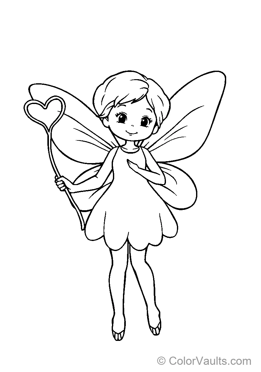 Fairy with Heart Wand