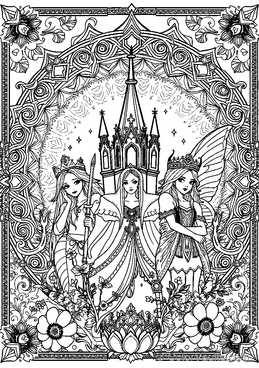 Fantasy Fairies and Castle