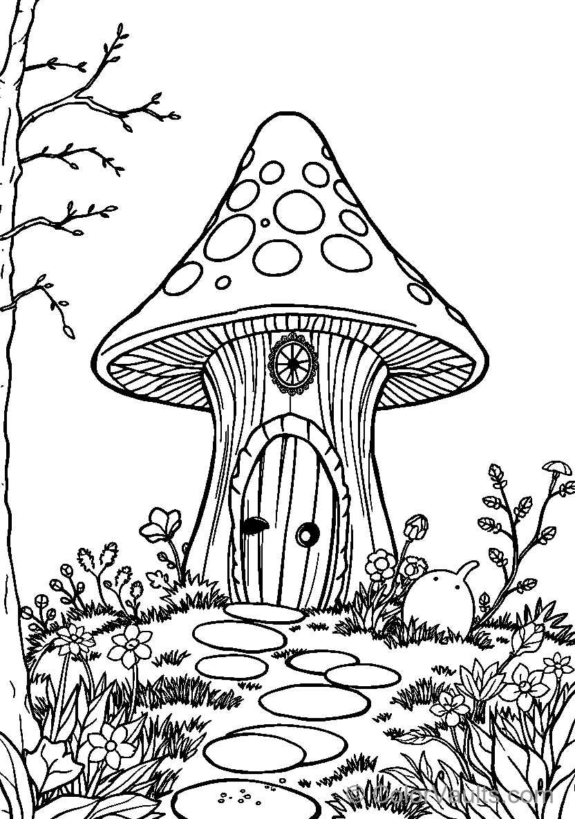 Whimsical Mushroom House
