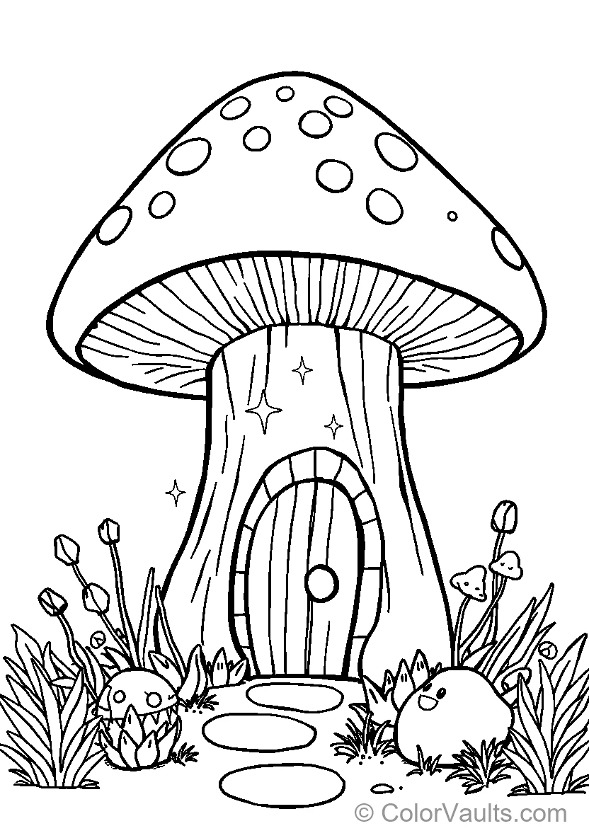 Whimsical Mushroom House