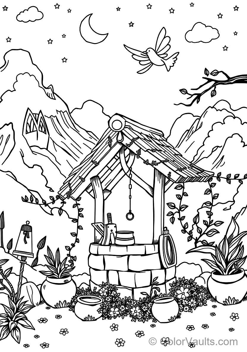 How to Draw a Fairytale Mushroom House