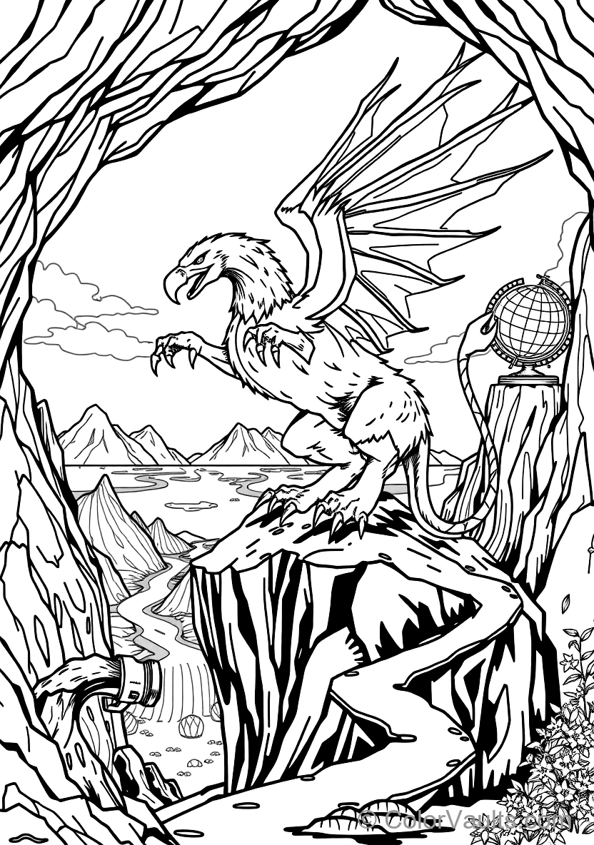 Fantasy Creatures & Beasts coloring page 2