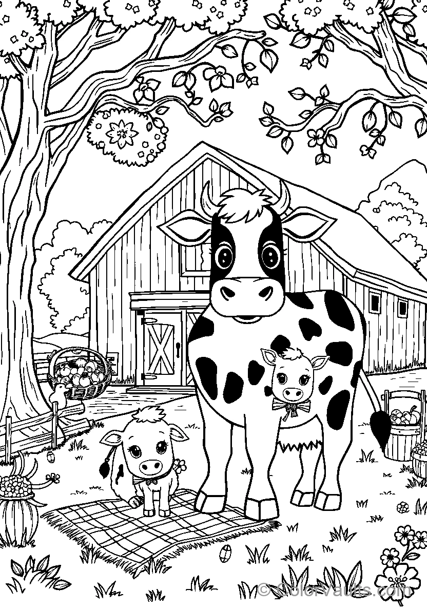 Farm Animals coloring page 2