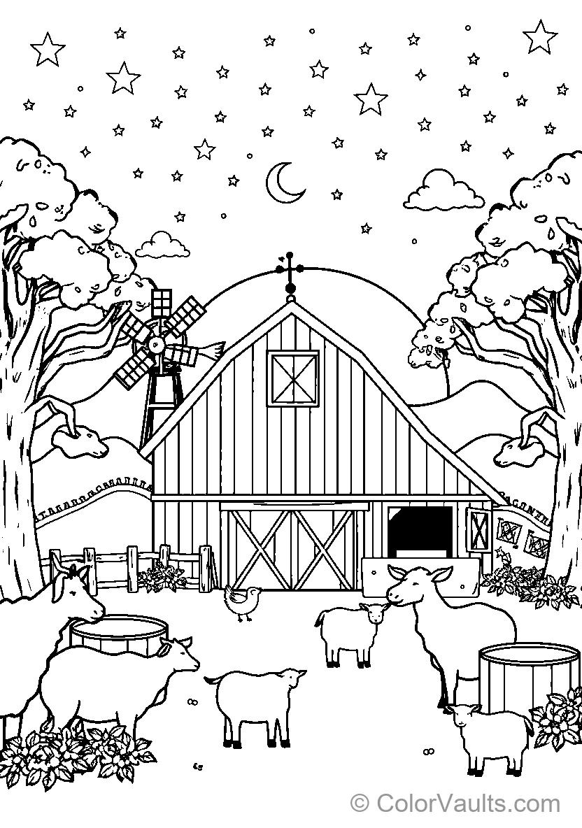 Barn At Night