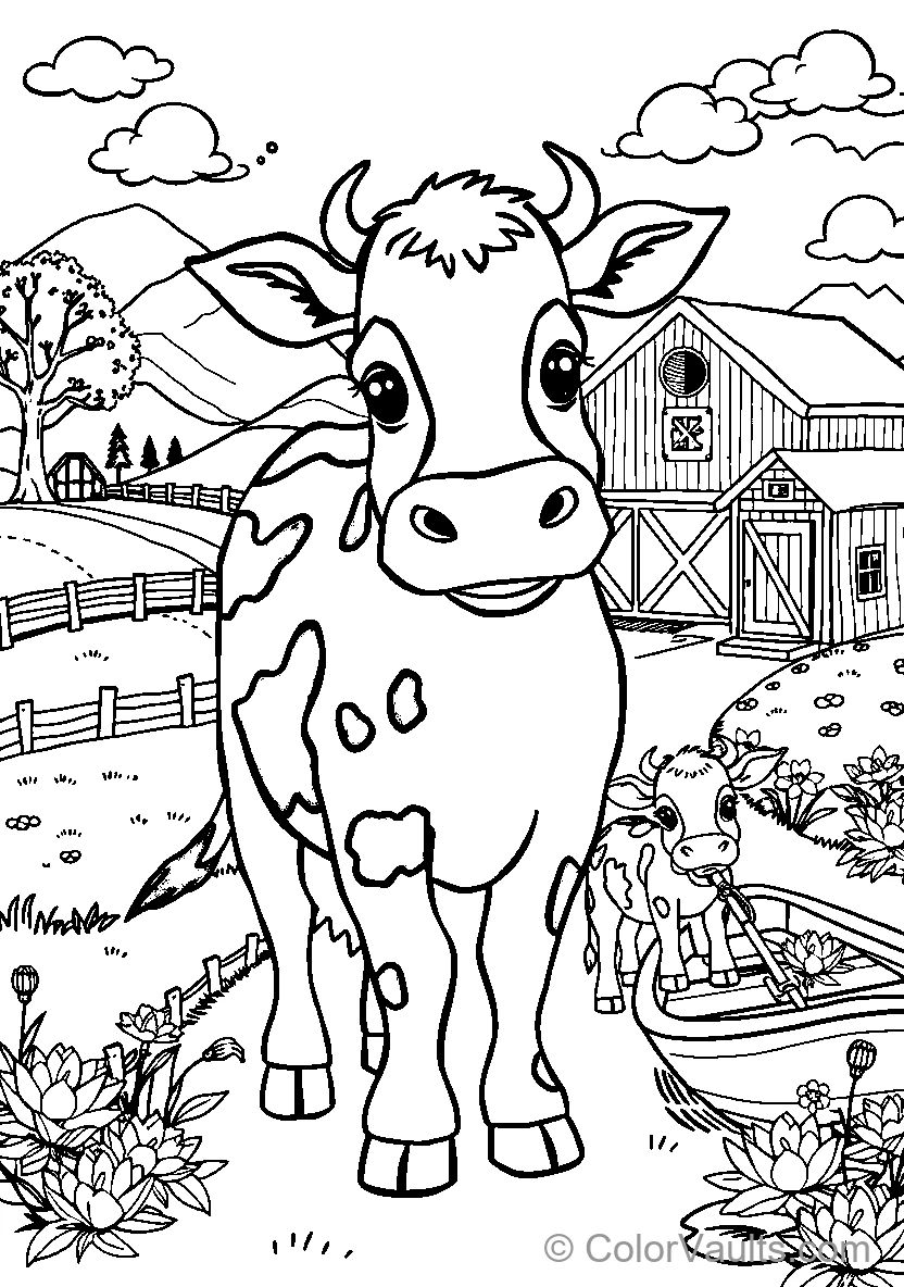 A Cow On Farm