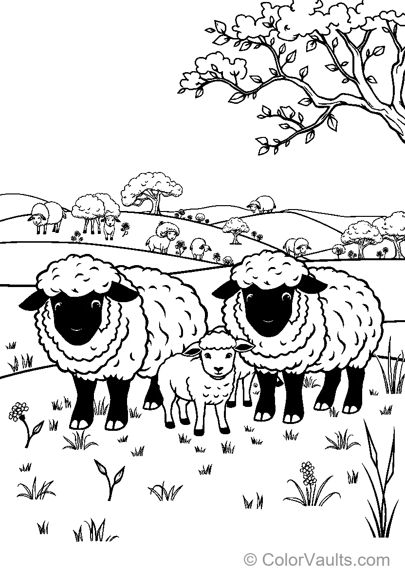 Sheep Family (Scene 2)