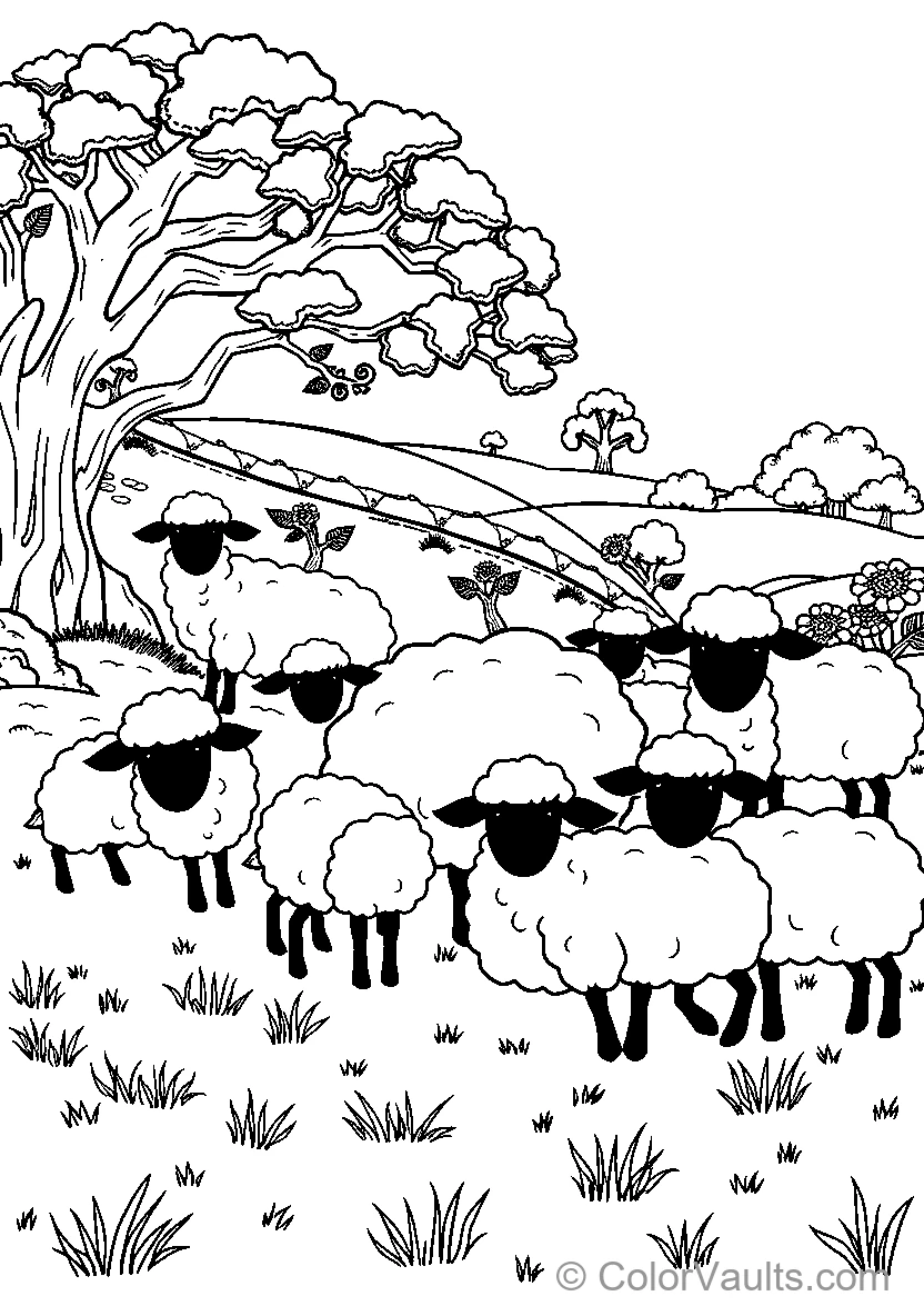 Flock of Sheep (Scene 2)