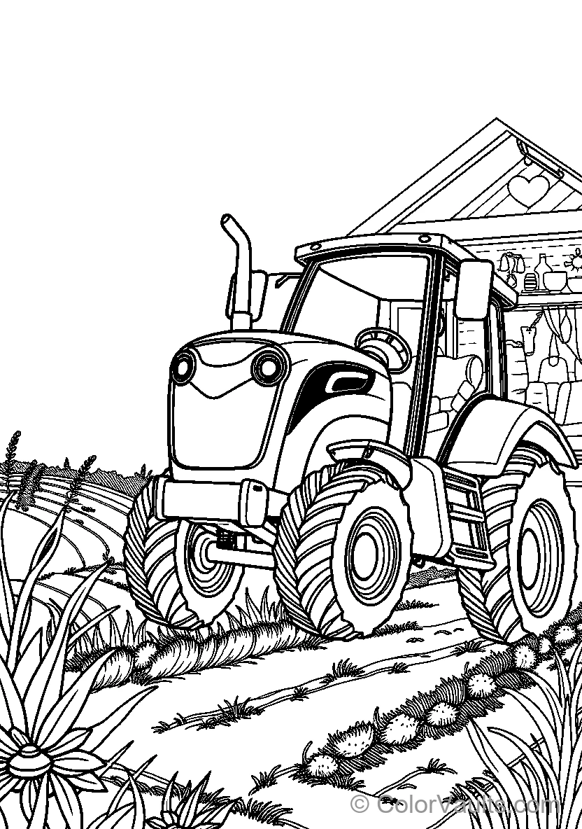 Friendly Farm Tractor (Scene 2)