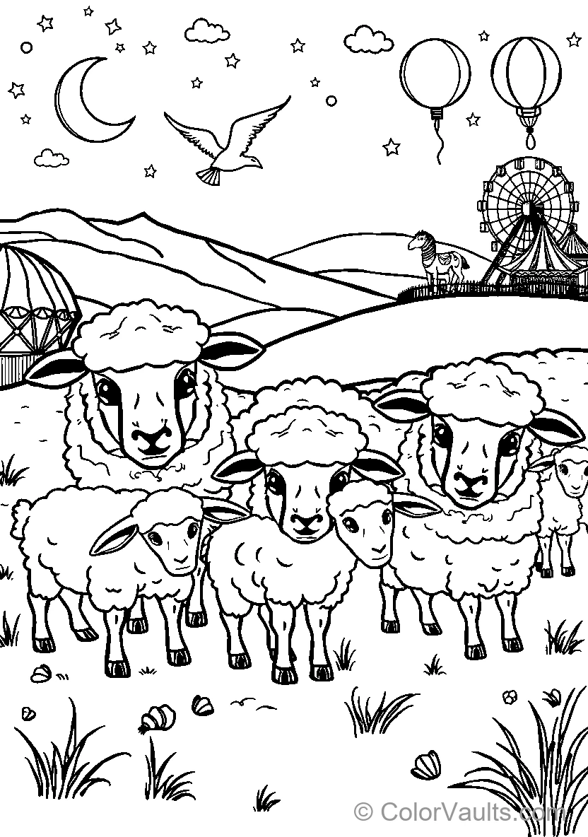 Sheep In Color