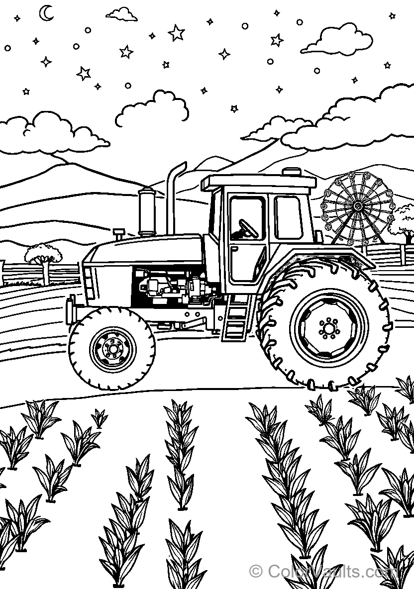 Tractor Night Farm