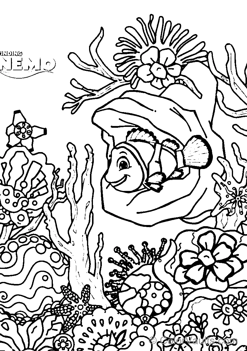 Finding Nemo & Dory coloring page 3