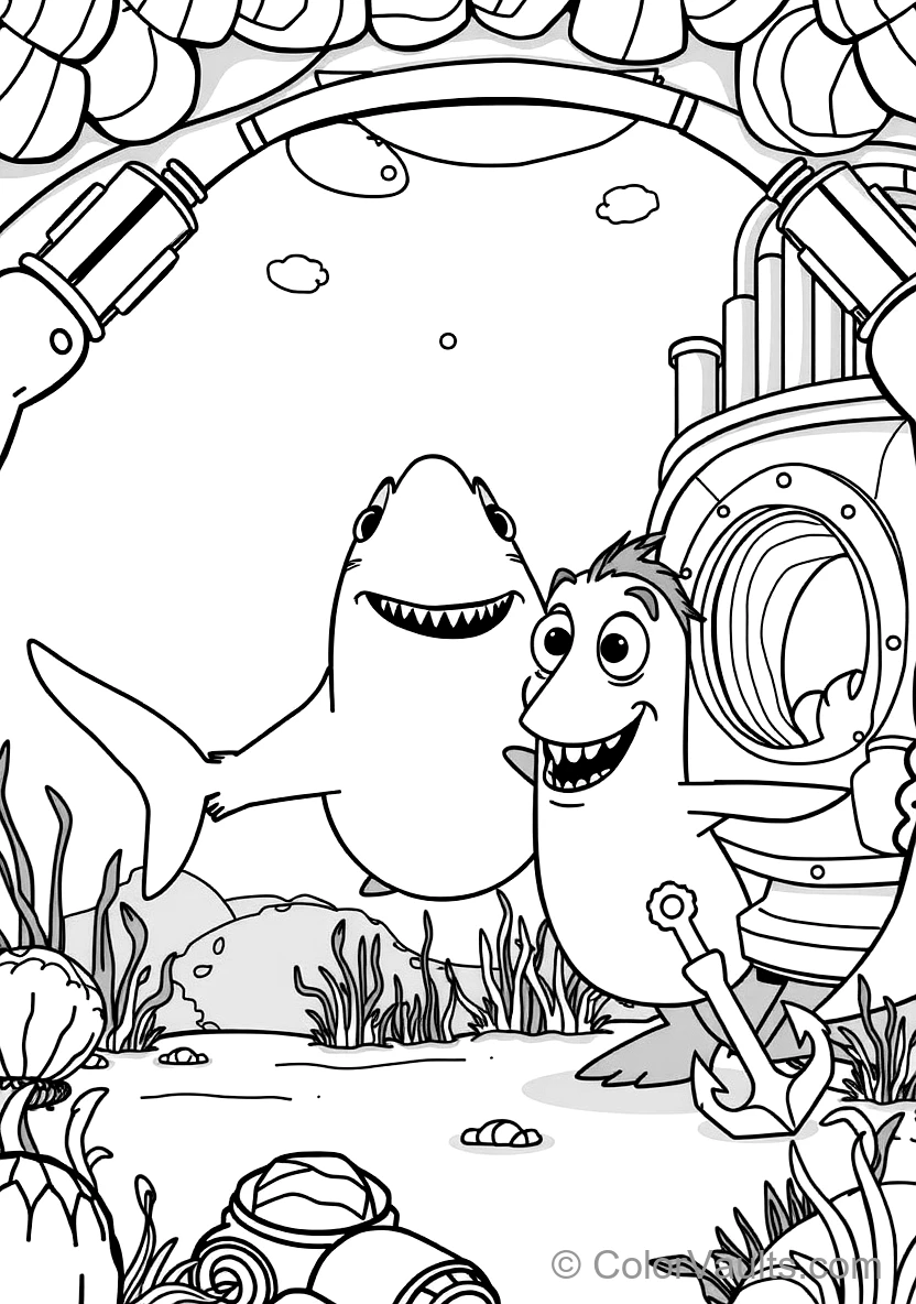 Bruce the Great White Shark (Scene 9)