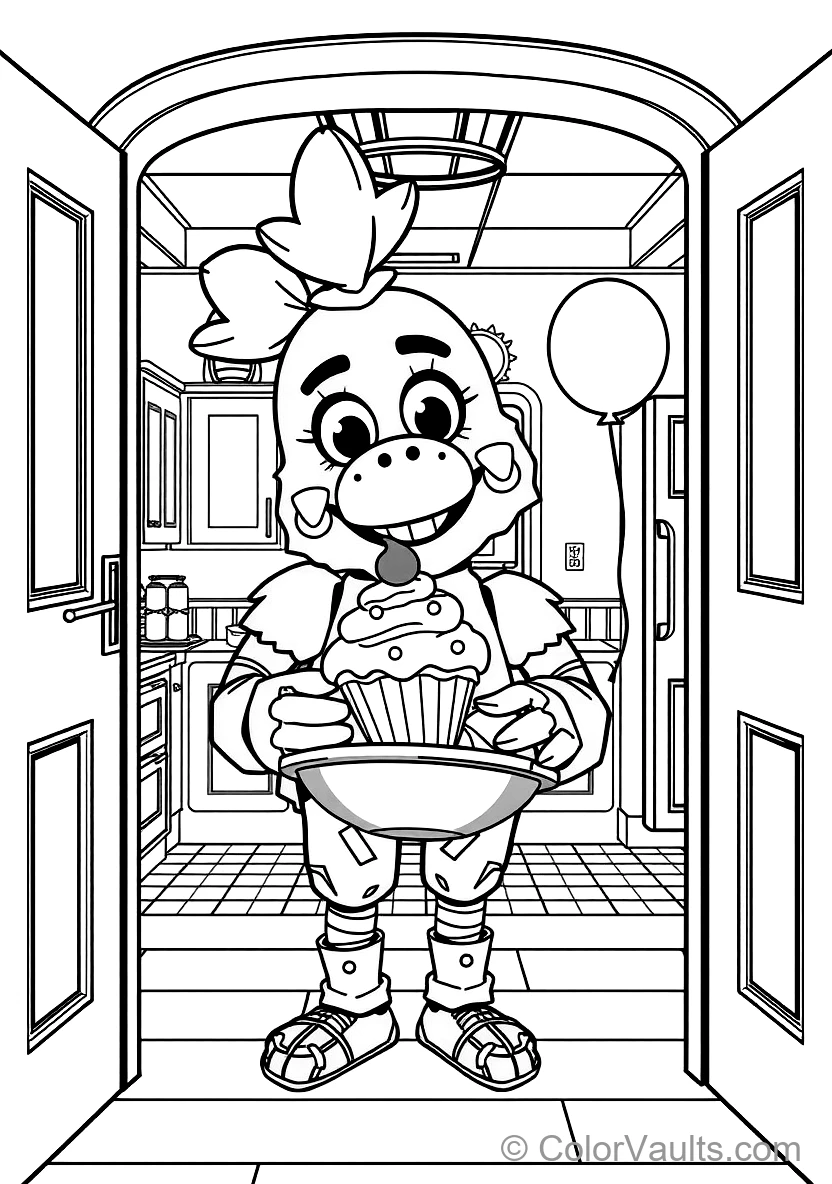 Chica the Chicken with Her Cupcake (3)