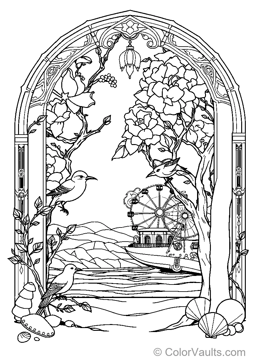 Archway With Floral Decorations