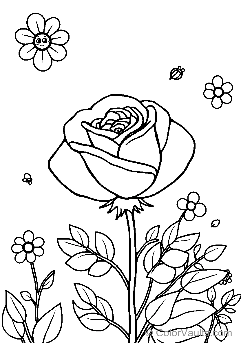 Bee Inside Rose