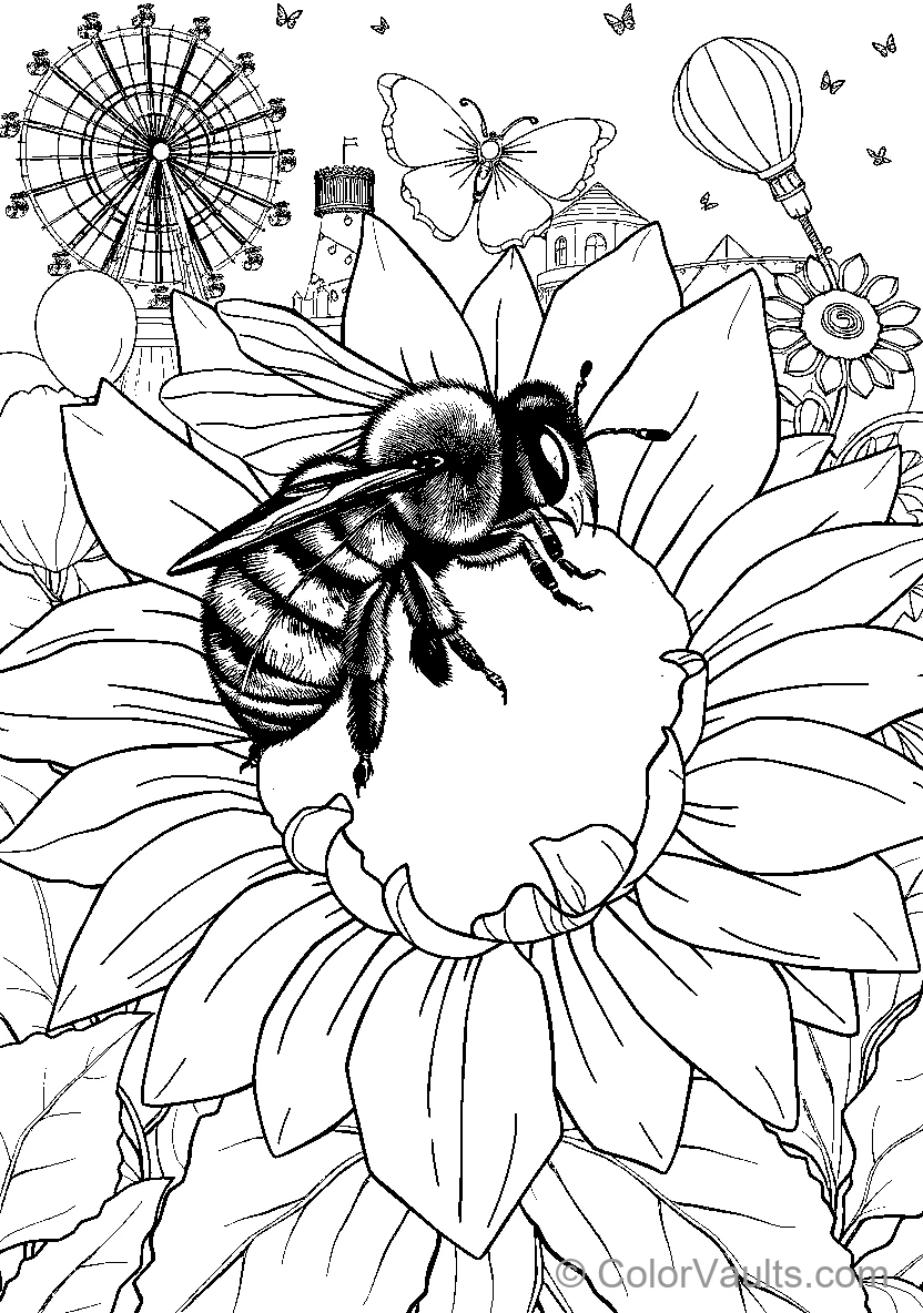 Bee On Sunflower (Scene 19)