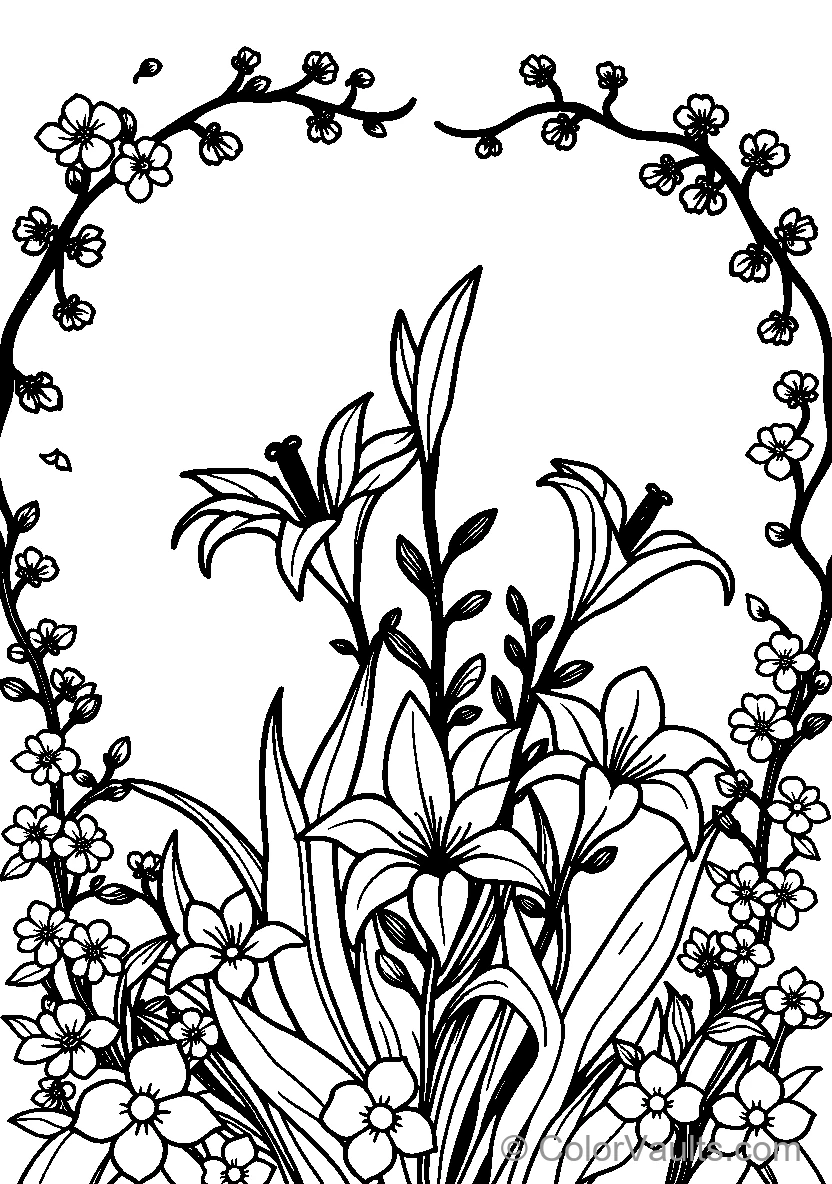 Black And White Floral Arrangement