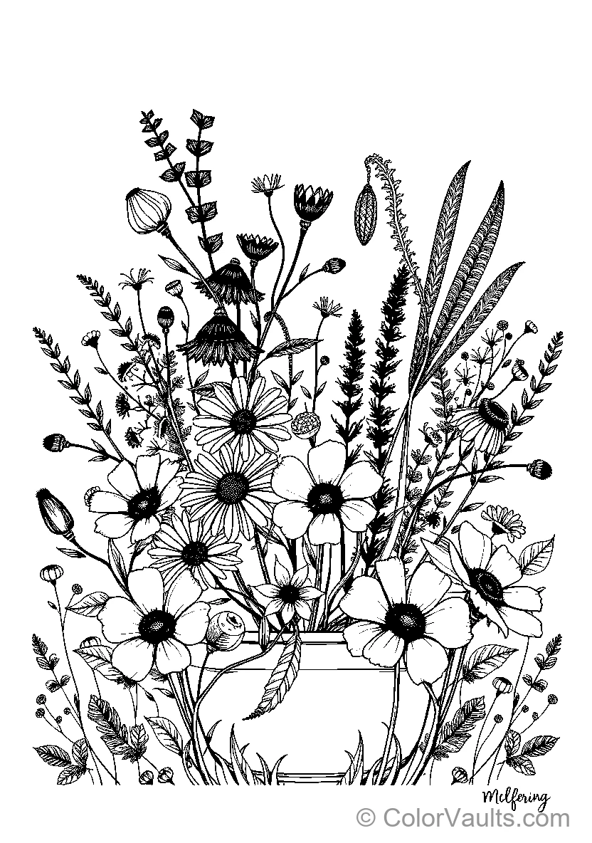 Black and White Bouquet