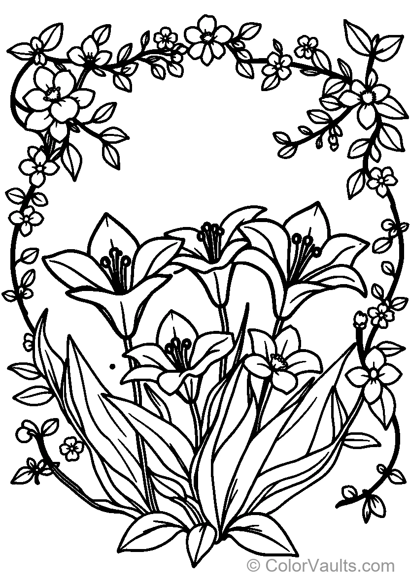 Black And White Lily Bouquet