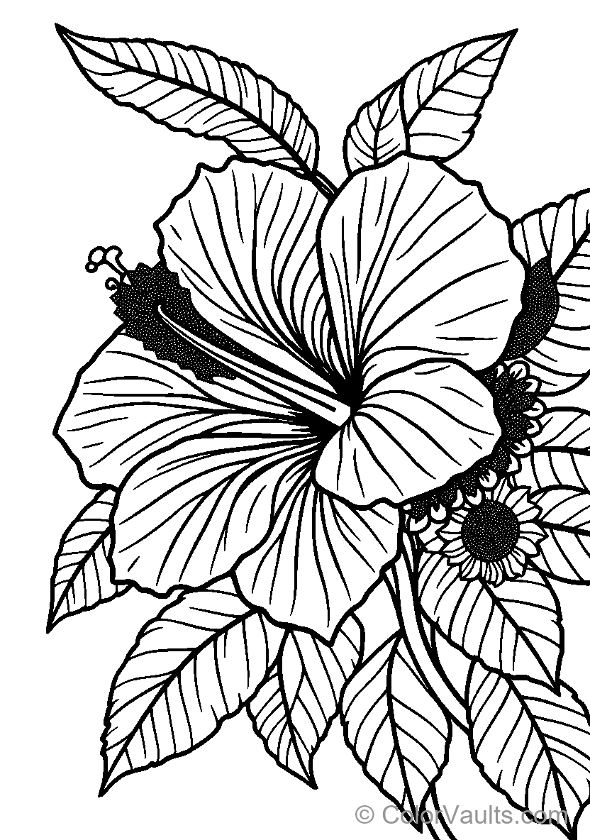 Black Hibiscus Flower