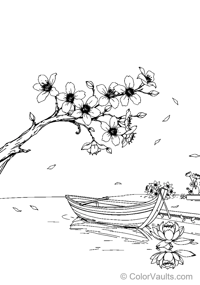 Boat With Flowers