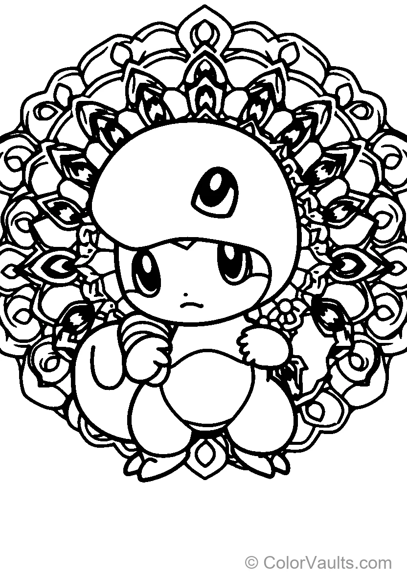 Chibi Floral Character