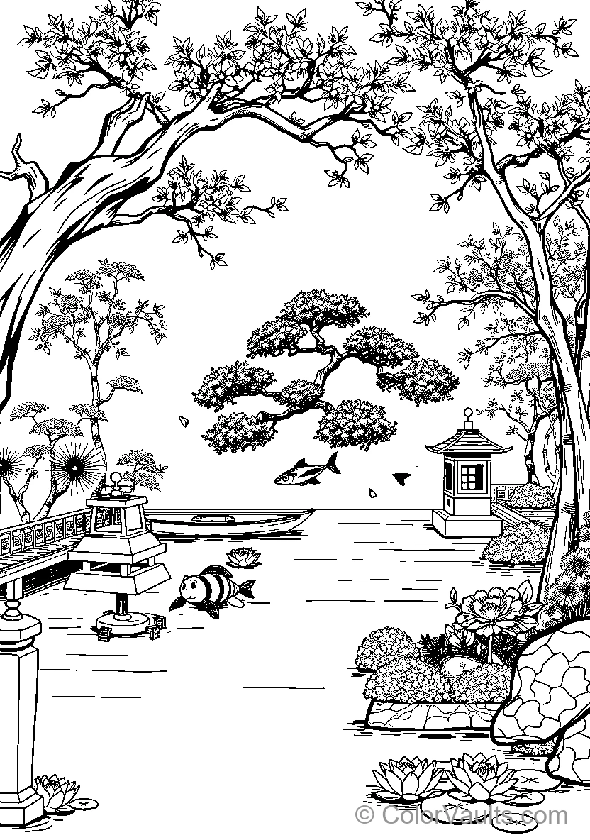 Chinese Garden Scene (Scene 2)