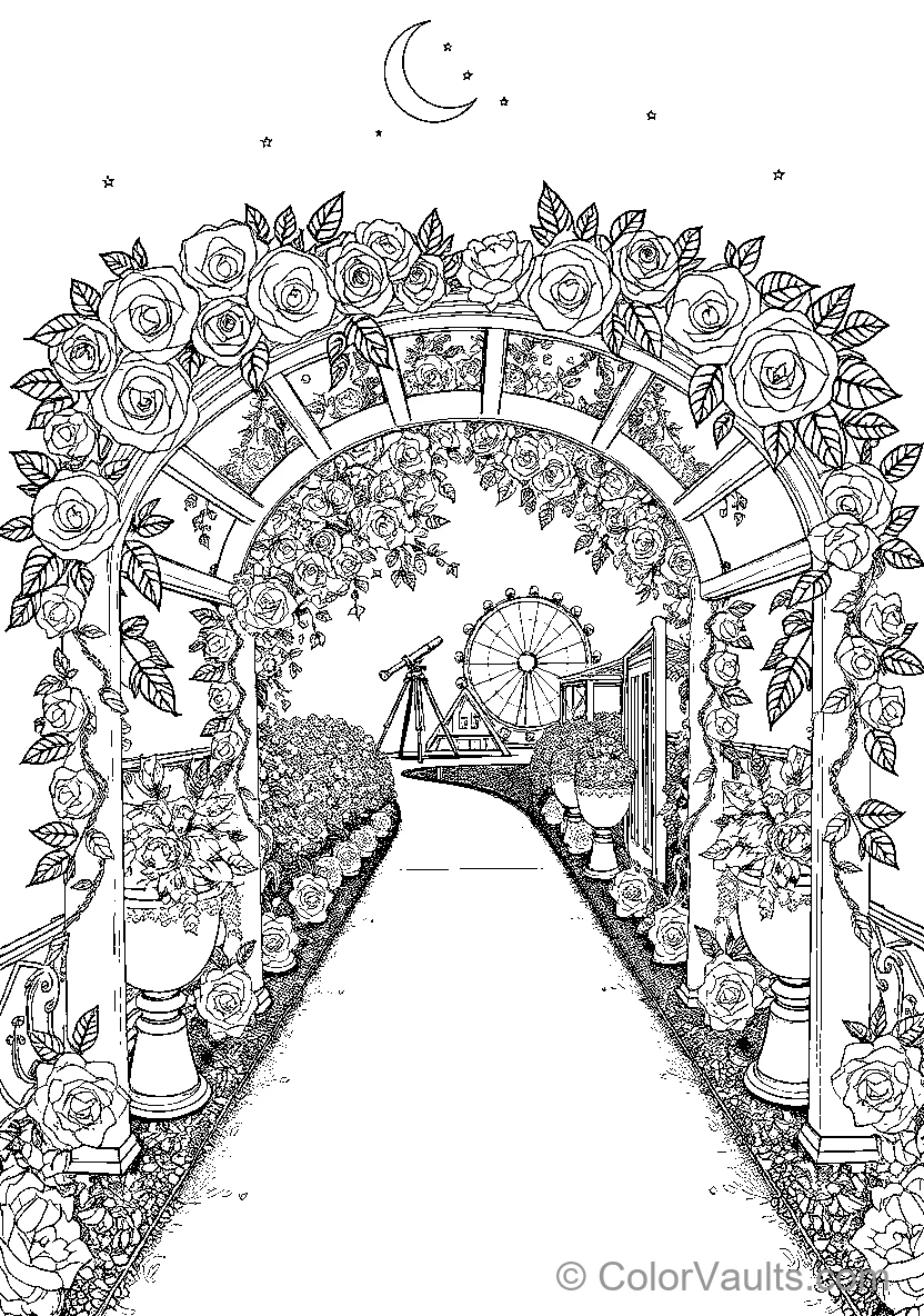 Decorative Archway With Roses