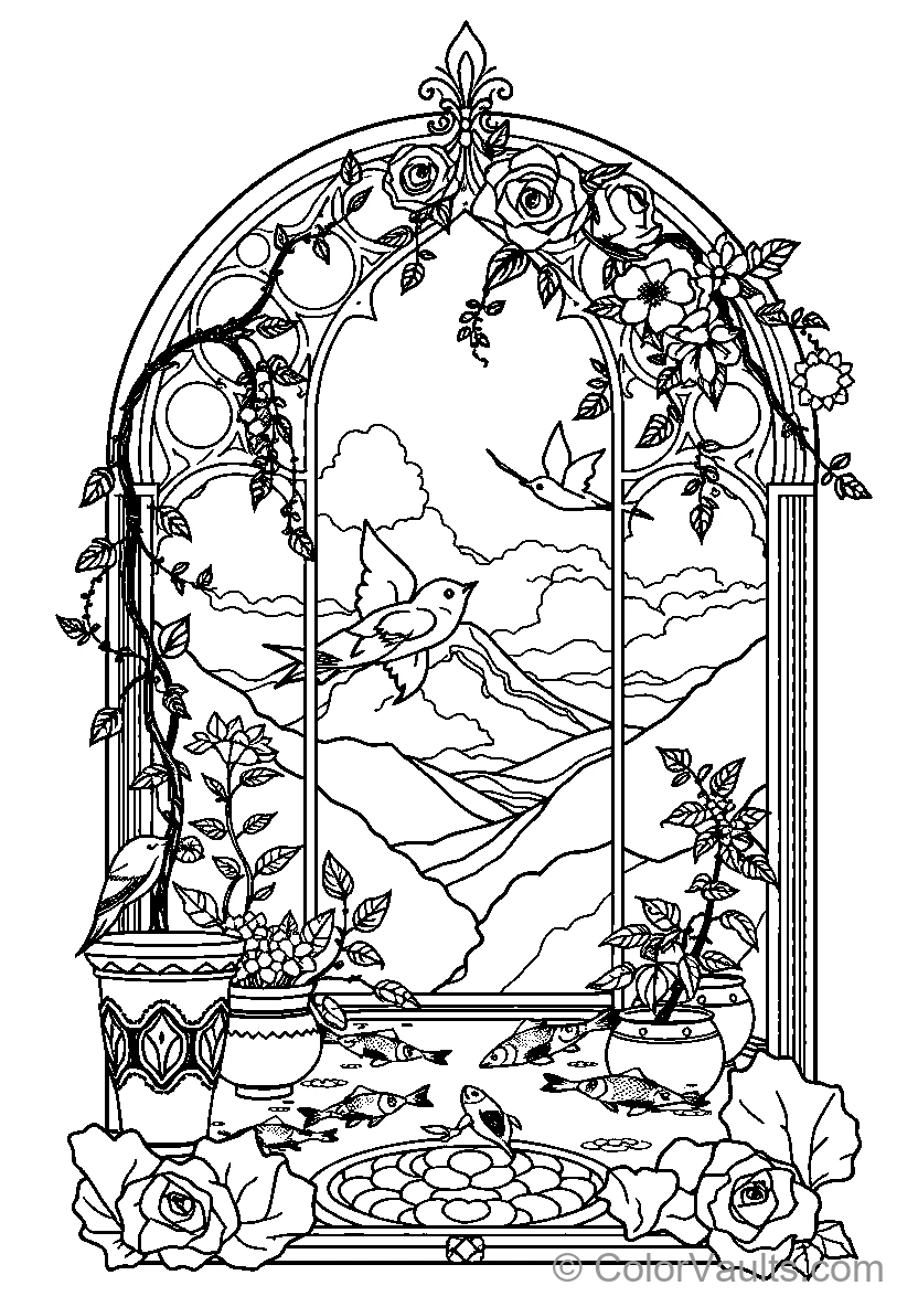 Decorative Floral Arch
