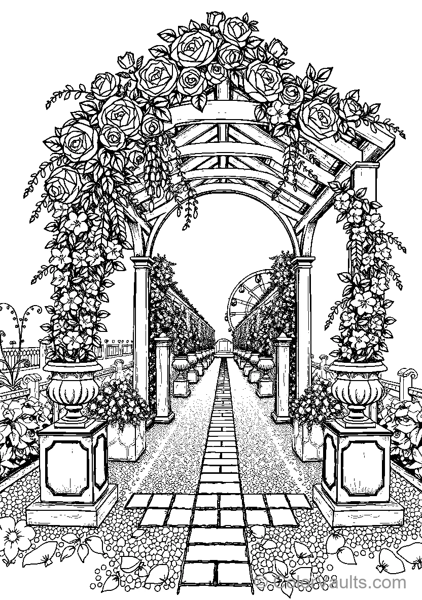 Decorative Floral Archway
