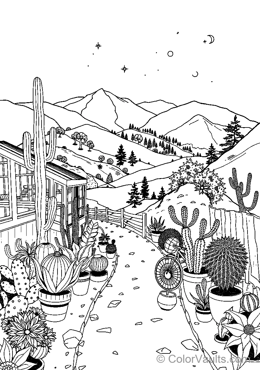 Desert Cactus Garden