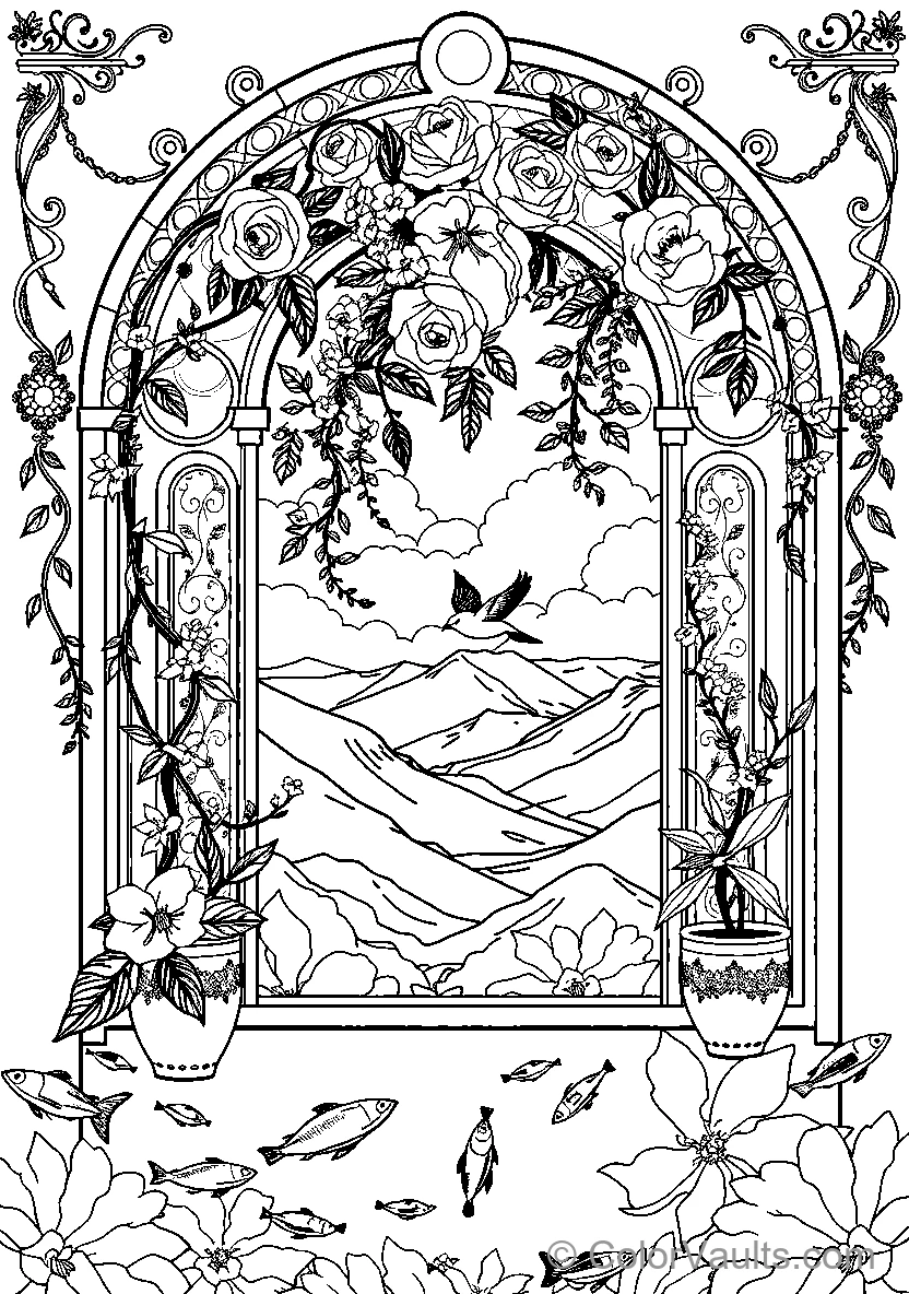 Fantasy Floral Archway