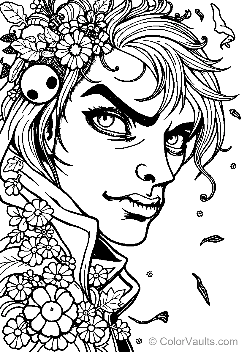 Floral Character Illustration