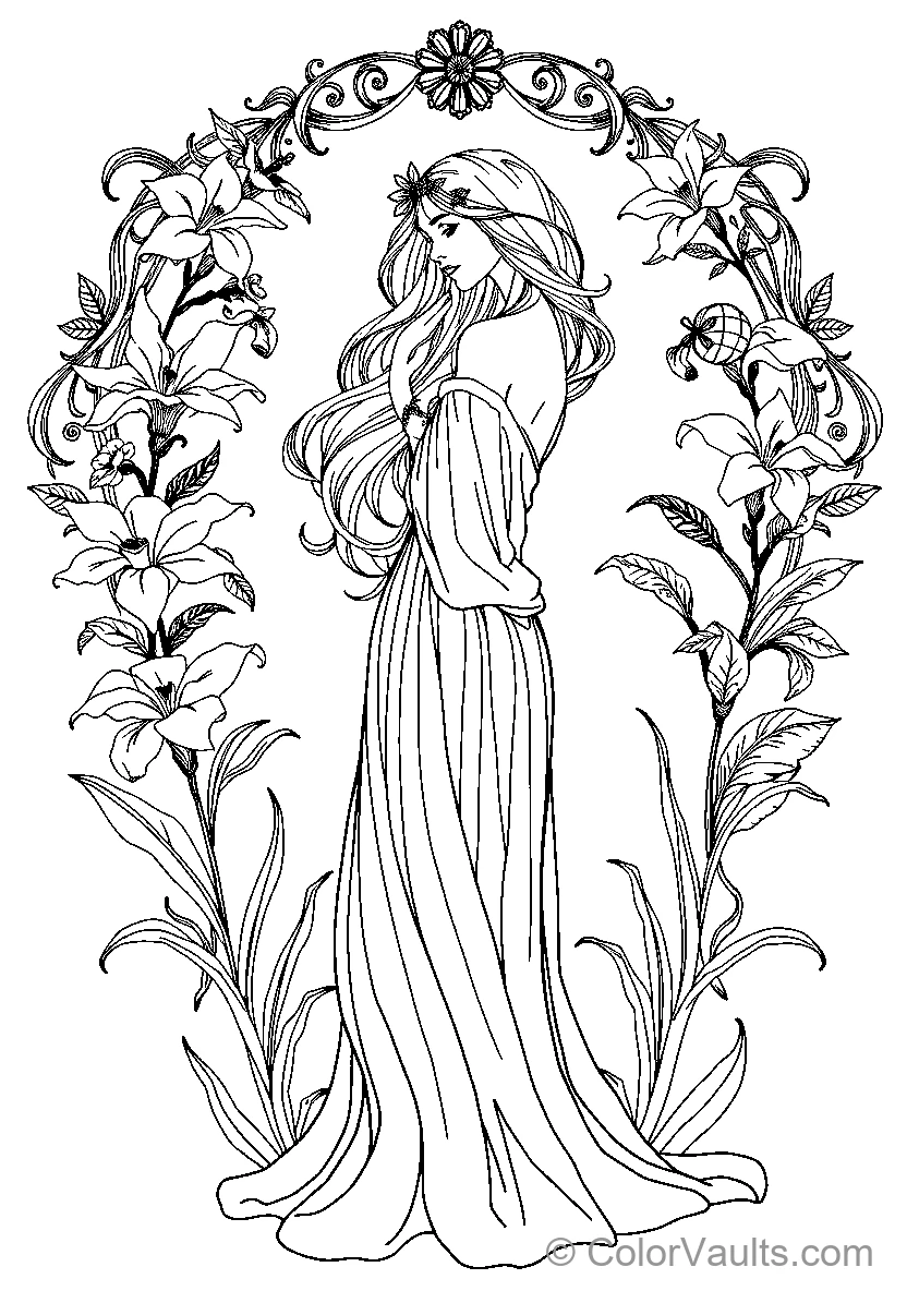 Floral Woman (Scene 2)