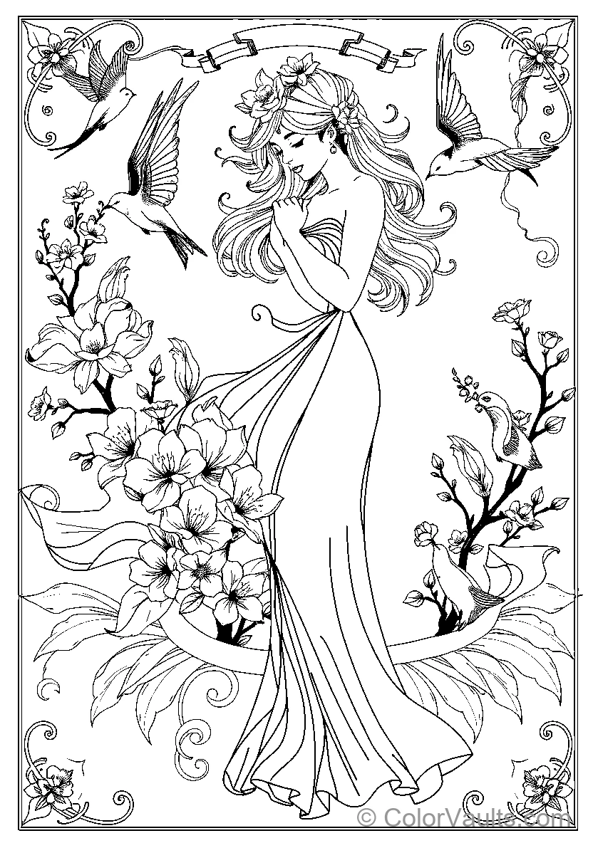Floral Woman (Scene 4)