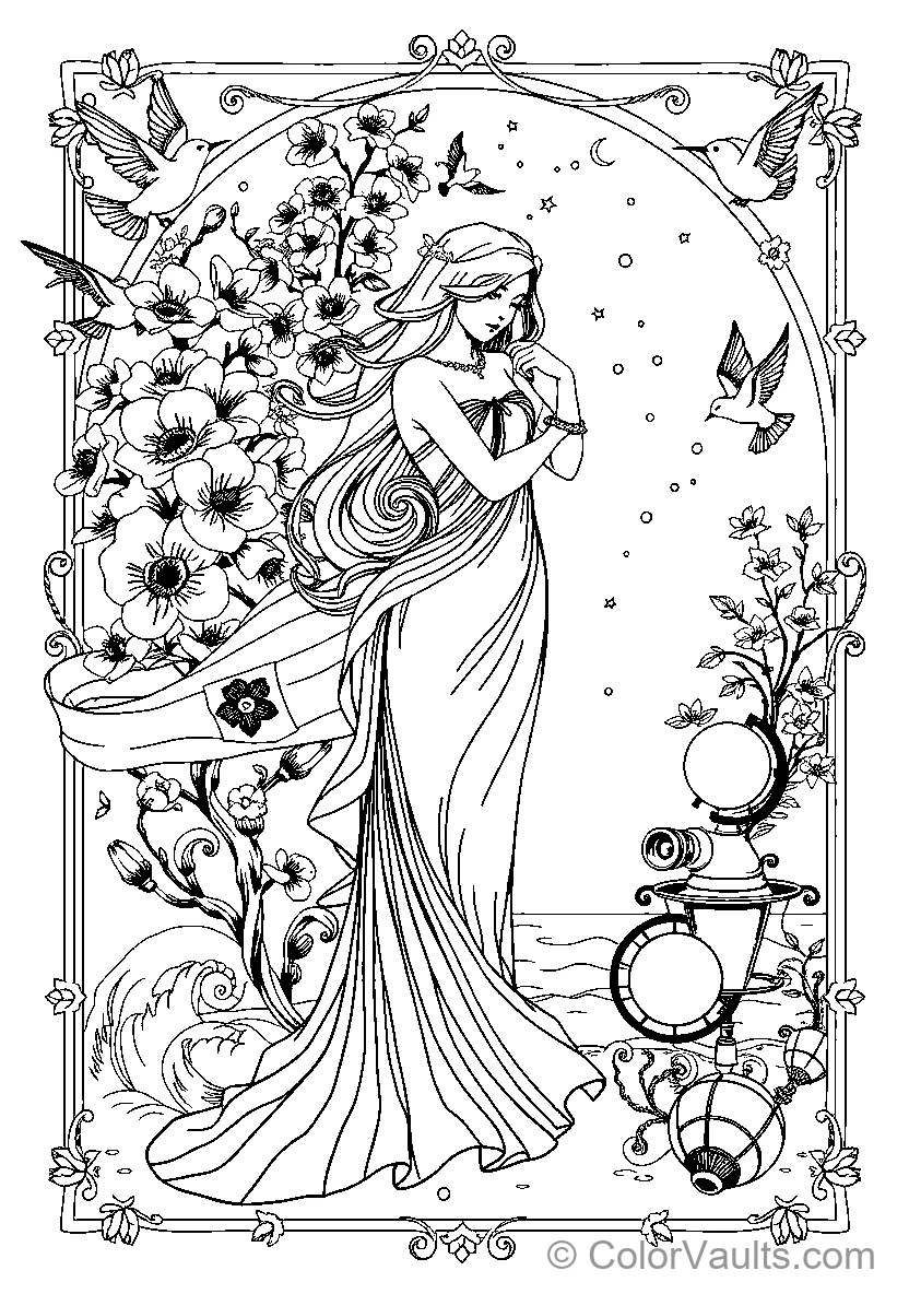 Floral Woman (Scene 5)