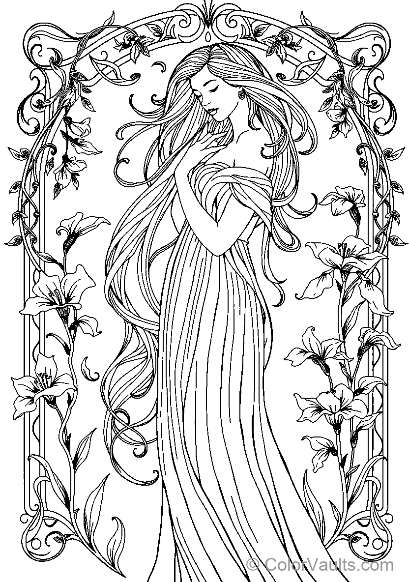 Floral Woman (Scene 6)