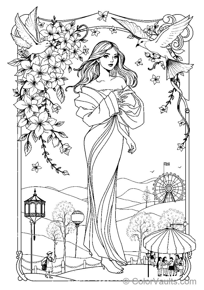 Floral Woman (Scene 7)
