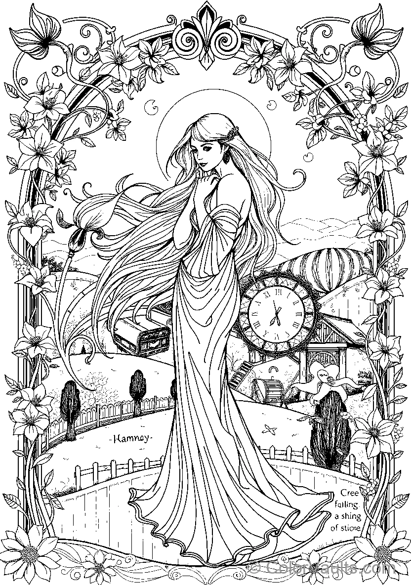 Floral Woman (Scene 8)