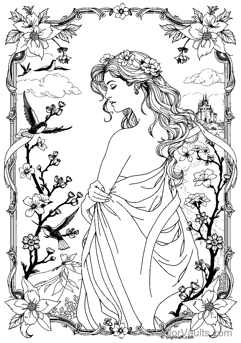 Floral Woman (Scene 9)