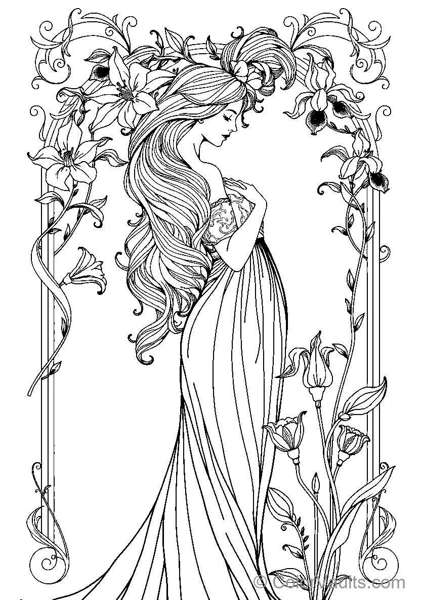 Floral Woman (Scene 10)