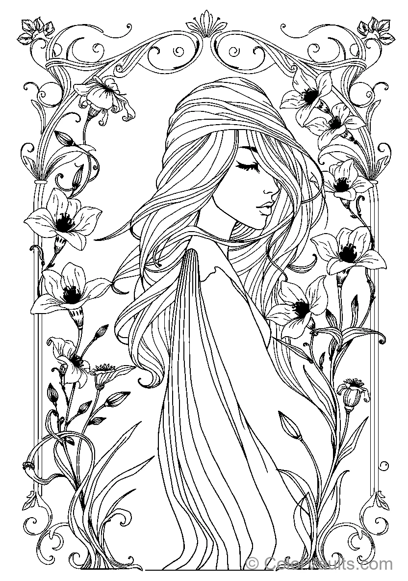 Floral Woman (Scene 11)
