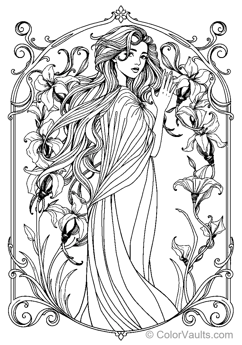 Floral Woman (Scene 12)
