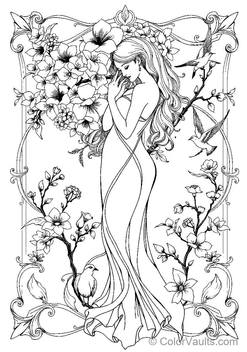 Floral Woman (Scene 13)